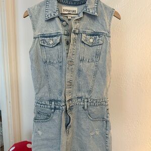 Signature8 Light Blue Denim Mini Dress